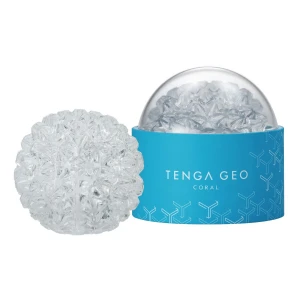 Мастурбатор Tenga Geo Coral Clear, новий матеріал, об’ємні зірки