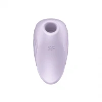 Вакуумний кліторальний стимулятор із вібрацією Satisfyer Pearl Diver Violet — Переглянути зображення 4