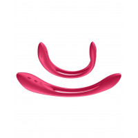 Универсальный гибкий вибратор для пар Satisfyer Elastic Joy Red