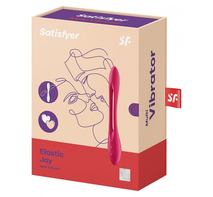 Універсальний гнучкий вібратор для пар Satisfyer Elastic Joy Red