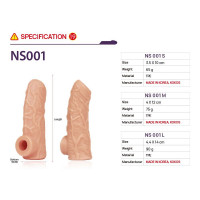 Насадка на член Kokos Nude Sleeve NS 001 M (мятая упаковка!!!) — Просмотреть изображение 8