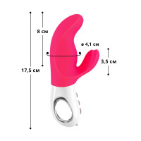 Вібратор-кролик Fun Factory MISS BI pink/white (м'яте паковання!!!) — Переглянути зображення 3