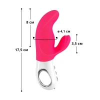 Вібратор-кролик Fun Factory MISS BI pink/white (м'яте паковання!!!) — Переглянути зображення 4