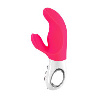 Вібратор-кролик Fun Factory MISS BI pink/white (м'яте паковання!!!) — Переглянути зображення 5