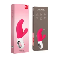 Вібратор-кролик Fun Factory MISS BI pink/white (м'яте паковання!!!) — Переглянути зображення 12