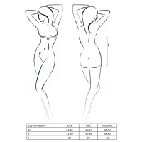 Боді монокіні з відкритими грудьми Passion JUSTINA BODY S/M, black — Переглянути зображення 5