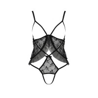 Боди монокини с открытой грудью Passion JUSTINA BODY S/M, black