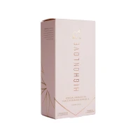 Масажна олія HighOnLove Massage Oil - Strawberry &amp; Champagne (120 мл) з маслом насіння конопель — Переглянути зображення 3