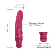 Фалоімітатор вібратор Dorcel Jelly Boy, діаметр 4,2см ТПЕ, плавне регулювання потужності вібрації — Просмотреть изображение 2