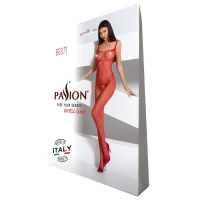 Бодістокінг Passion BS071 red, комбінезон на бретелях — Переглянути зображення 5