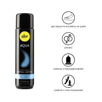 Лубрикант на водній основі pjur Aqua 100 мл, ефект оксамитової шкіри без прилипання — Переглянути зображення 2