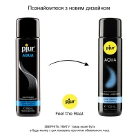 Лубрикант на водній основі pjur Aqua 100 мл, ефект оксамитової шкіри без прилипання — Переглянути зображення 3