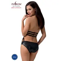 Боді монокіні під латекс Passion Exclusive LAMIS BODY L/XL, black — Просмотреть изображение 2