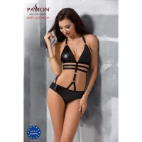 Боді монокіні під латекс Passion Exclusive LAMIS BODY L/XL, black — Просмотреть изображение 3