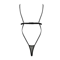 Боді монокіні з відкритими грудьми Passion DIABOLINA BODY L/XL, black — Просмотреть изображение 4