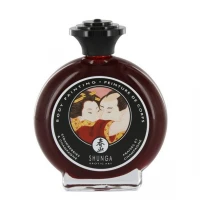 Фарба для тіла Shunga BODYPAINTING – Sparkling Strawberry Wine (100 мл) без глютену та парабенів — Переглянути зображення 1