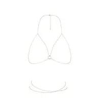Ланцюжок портупея Bijoux Indiscrets Magnifique Bra Chain - Gold, прикраса на тіло — Переглянути зображення 1