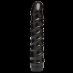 Дилдо Doc Johnson CodeBlack - 8 Inch Raging Vac-U-Lock із стимулювальним рельєфом, діаметр 3,8 см