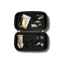 Клітка для члена з електростимуляцією Mystim Pubic Enemy No 1 - Gold Edition — Просмотреть изображение 9