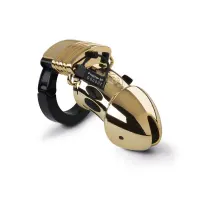 Клітка для члена з електростимуляцією Mystim Pubic Enemy No 1 - Gold Edition — Переглянути зображення 2