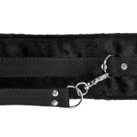 Набір нашийник з повідцем та маска Art of Sex – Soft Touch Light, чорний — Переглянути зображення 7