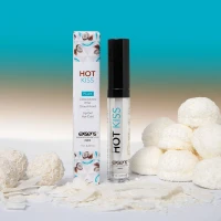 Стимулювальний блиск для губ EXSENS Coconut Hot Kiss 7 мл, зігріває та охолоджує — Просмотреть изображение 6