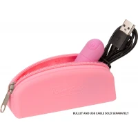 Сумка для зберігання секс-іграшок PowerBullet - Silicone Storage Zippered Bag Pink — Просмотреть изображение 4