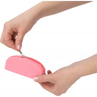 Сумка для зберігання секс-іграшок PowerBullet - Silicone Storage Zippered Bag Pink — Просмотреть изображение 2