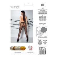 Колготки с открытым доступом, с контрастными шортиками Passion TIOPEN 011 1/2 (20 den), black