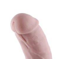 Силіконовий фалоімітатор для секс-машин Hismith 8.3″ Silicone Dildo, вигнутий, система KlicLok — Переглянути зображення 8