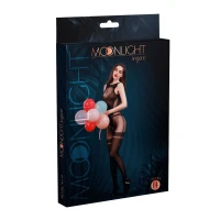 Бодістокінг з доступом Moonlight Model 14 XS-L Black, малюнок боді та панчіх на підв’язках — Переглянути зображення 3