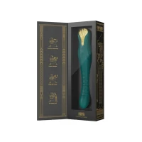 Смартвібратор-пульсатор Zalo — King Turquoise Green, кристал Swarovski — Переглянути зображення 11