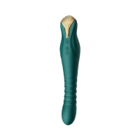 Смартвібратор-пульсатор Zalo — King Turquoise Green, кристал Swarovski — Переглянути зображення 1