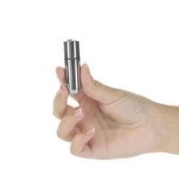 Віброкуля PowerBullet First-Class Bullet 2.5″ with Key Chain Pouch, Silver, 9 режимів вібрації — Переглянути зображення 2