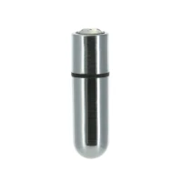 Віброкуля PowerBullet First-Class Bullet 2.5″ with Key Chain Pouch, Silver, 9 режимів вібрації — Переглянути зображення 1