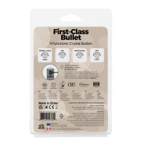 Вибропуля PowerBullet First-Class Bullet 2.5″ with Key Chain Pouch, Silver, 9 режимов вибрации — Просмотреть изображение 7