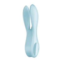 Кліторальний вібратор Satisfyer Threesome 1 Light Blue з трьома гнучкими пальчиками — Просмотреть изображение 5