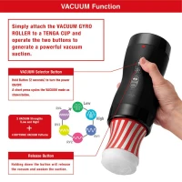 Автоматичний мастурбатор Tenga VACUUM GYRO ROLLER SET, ротація та вакуум, сумісний з Tenga Cup — Переглянути зображення 4