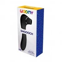 Вакуумний стимулятор з вібрацією Wooomy Smoooch Black Clitoral Suction &amp; Vibration — Переглянути зображення 4