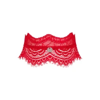 Широкий мереживний чокер Obsessive Bergamore choker, red — Переглянути зображення 1