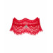 Широкий мереживний чокер Obsessive Bergamore choker, red