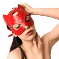 Маска Кішечки Art of Sex - Cat Mask, Червоний — Переглянути зображення 3