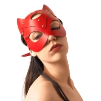 Маска Кішечки Art of Sex - Cat Mask, Червоний — Переглянути зображення 4