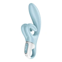 Вібратор-кролик Satisfyer Touch Me Blue, подвійний відросток, 3 потужні мотори — Просмотреть изображение 8