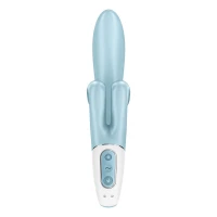 Вібратор-кролик Satisfyer Touch Me Blue, подвійний відросток, 3 потужні мотори — Просмотреть изображение 10
