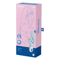 Вибратор-кролик Satisfyer Touch Me Blue, двойной отросток, 3 мощных мотора — Просмотреть изображение 7