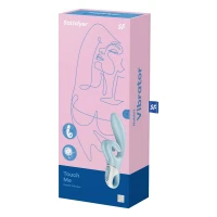 Вібратор-кролик Satisfyer Touch Me Blue, подвійний відросток, 3 потужні мотори — Просмотреть изображение 12