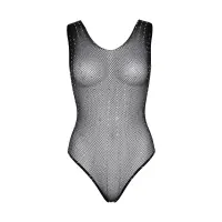 Leg Avenue Rhinestone fishnet bodysuit OS Black — Переглянути зображення 5
