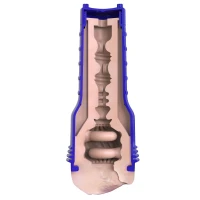 Мастурбатор-вагіна Fleshlight Boost Bang Light Medium Flesh, плаваючі кільця Turbo Tech — Переглянути зображення 6