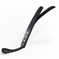 Падл двошаровий Feral Feelings Leather Mini Paddle Black, натуральна шкіра — Просмотреть изображение 1